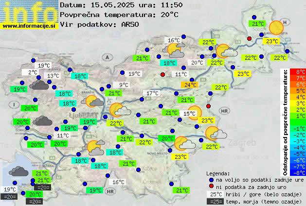Trenutno vreme Nova Gorica