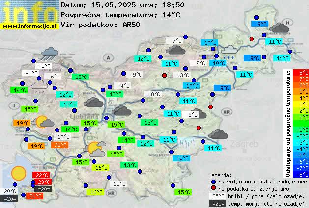Trenutno vreme Jesenice