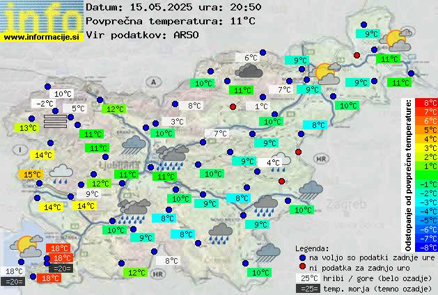 Trenutno vreme Nova Gorica