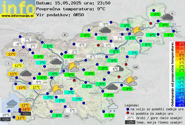 Trenutno vreme Ljubljana