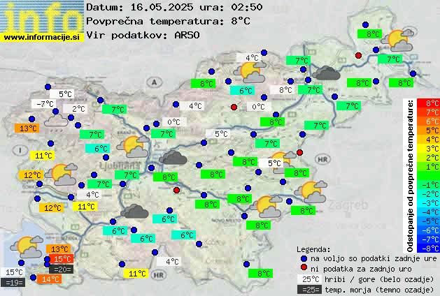 Trenutno vreme Zagorje ob Savi