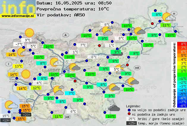 Trenutno vreme Nova Gorica