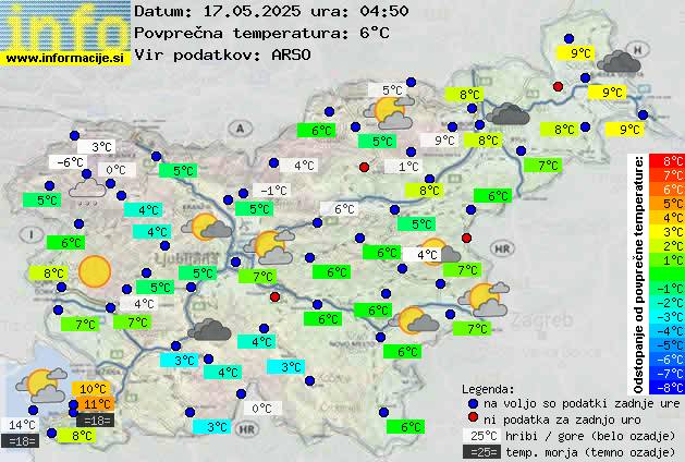 Trenutno vreme Nova Gorica