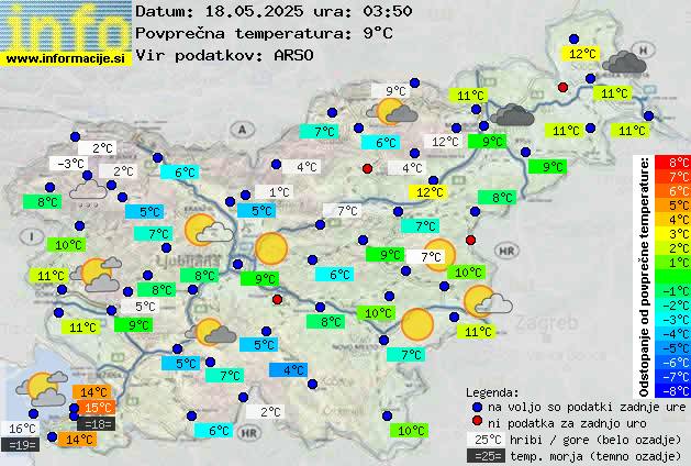Trenutno vreme Kranjska Gora