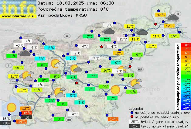 Trenutno vreme Nova Gorica