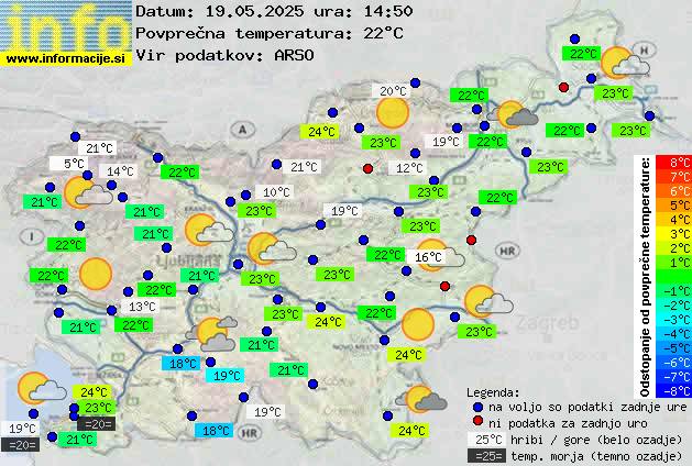 Trenutno vreme Nova Gorica