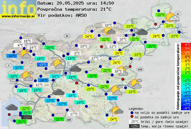 Trenutno vreme Ljubljana
