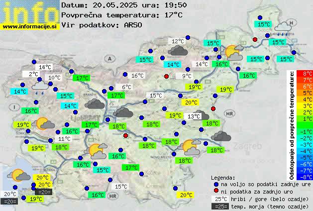 Trenutno vreme Ljubljana