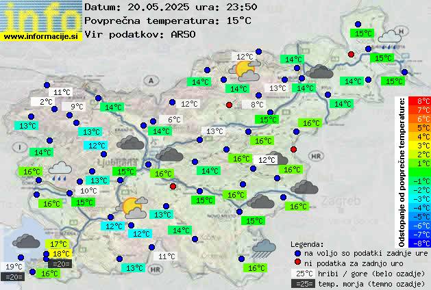 Trenutno vreme Nova Gorica