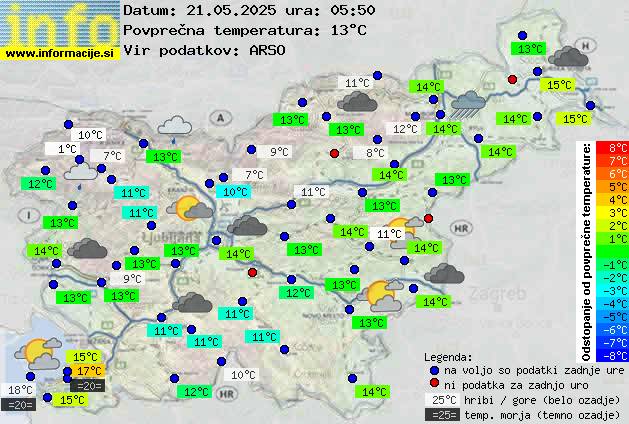 Trenutno vreme Litija