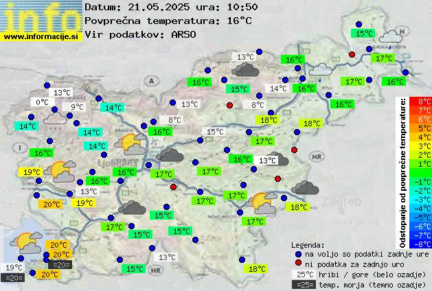 Trenutno vreme Jesenice