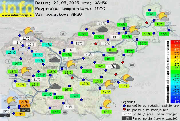 Trenutno vreme Nova Gorica