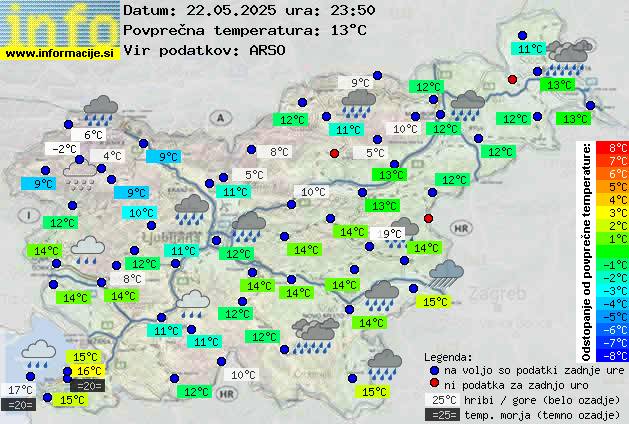 Trenutno vreme Nova Gorica