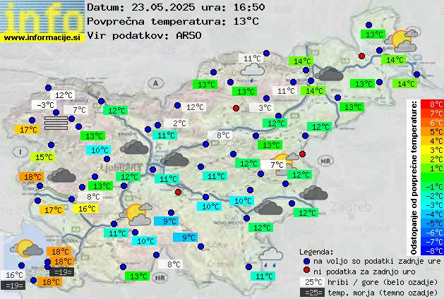 Trenutno vreme Ljubljana