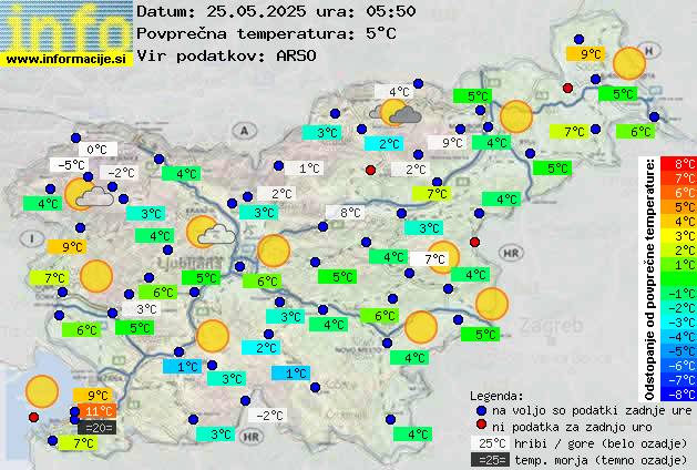 Trenutno vreme Postojna