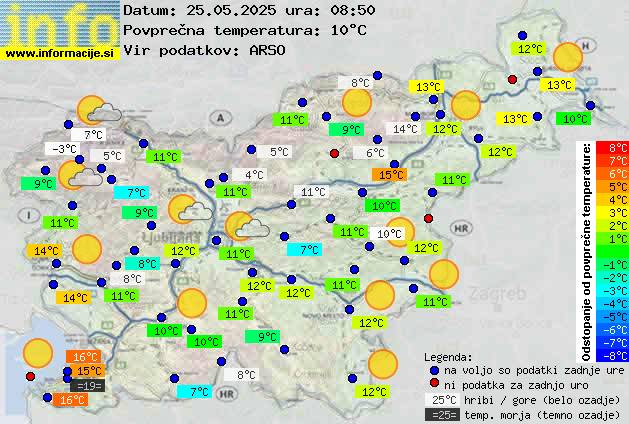 Trenutno vreme Ljubljana