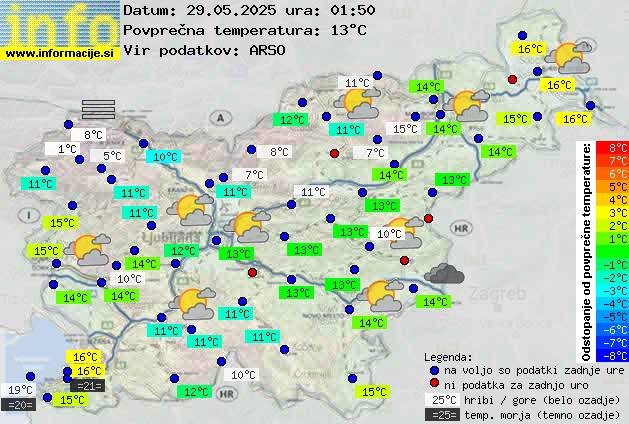 Trenutno vreme Ljubljana