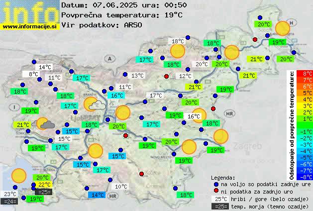 Trenutno vreme Ljubljana