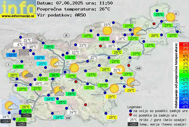 Trenutno vreme Ajdovščina