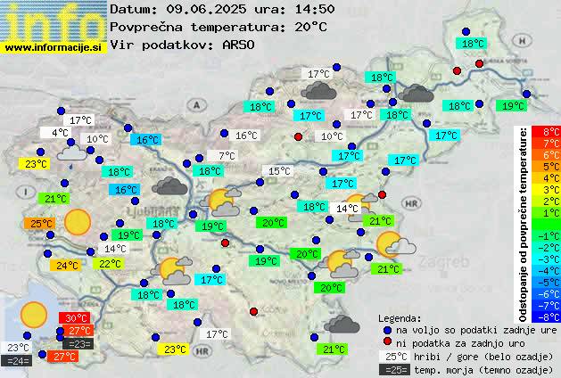 Trenutno vreme Jesenice