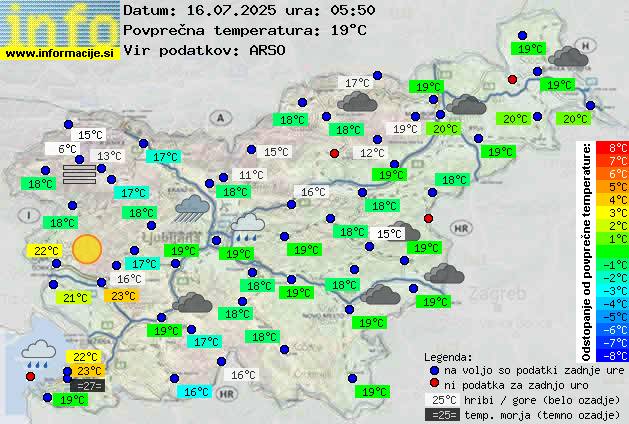 Trenutno vreme Postojna