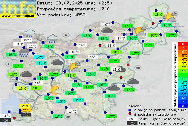 Trenutno vreme Ajdovščina