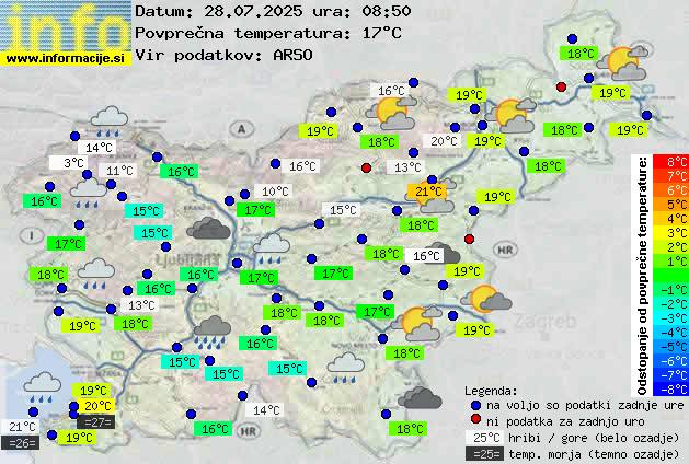 Trenutno vreme Ajdovščina