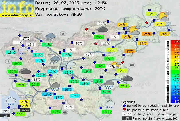Trenutno vreme Nova Gorica