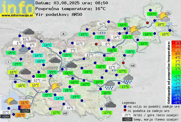 Trenutno vreme Jesenice
