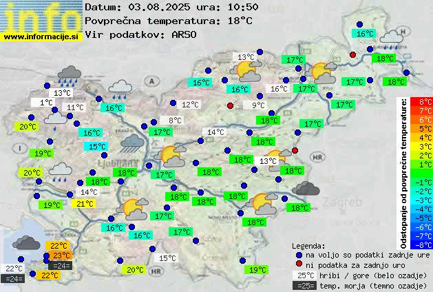 Trenutno vreme Ljubljana