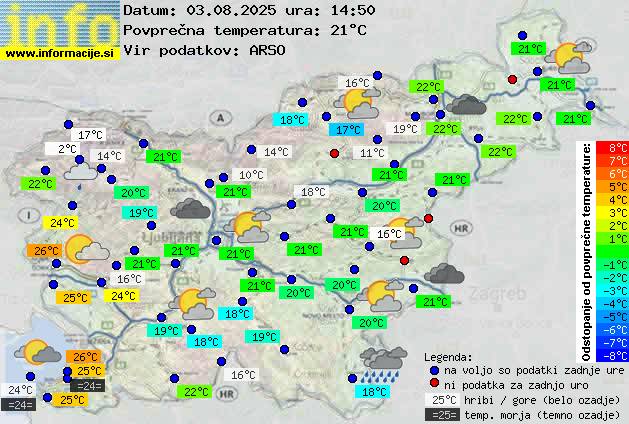 Trenutno vreme Ajdovščina