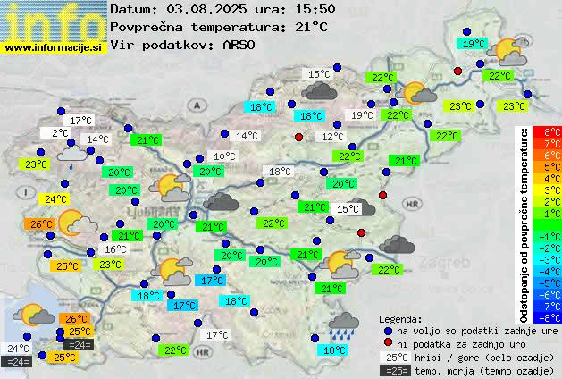 Trenutno vreme Ajdovščina