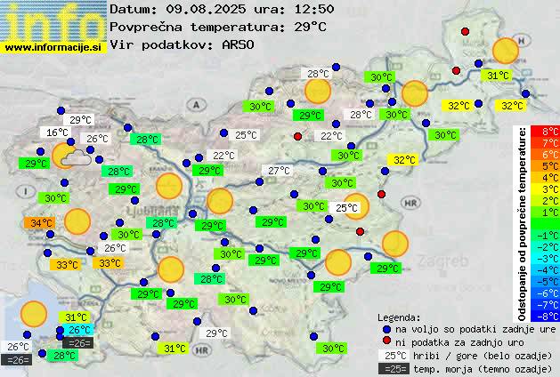 Trenutno vreme Ajdovščina