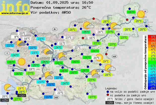 Trenutno vreme Novo mesto
