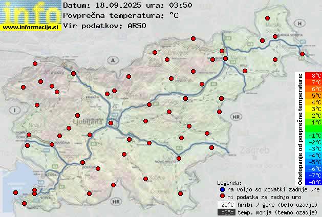 Trenutno vreme po Sloveniji