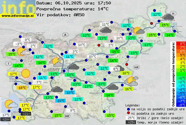 Trenutno vreme Zagorje ob Savi