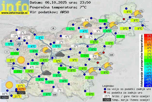 Trenutno vreme Zagorje ob Savi