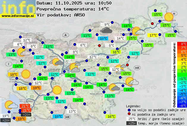 Trenutno vreme Ljubljana