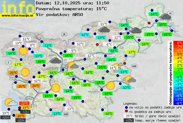 Trenutno vreme Ljubljana