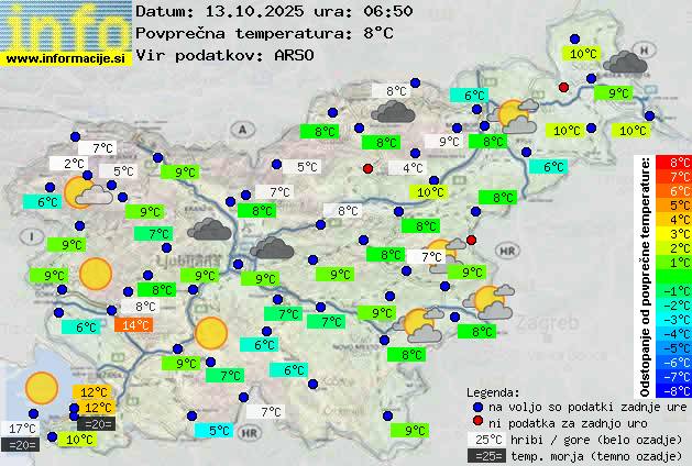 Trenutno vreme Ljubljana