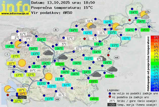 Trenutno vreme Škofja Loka