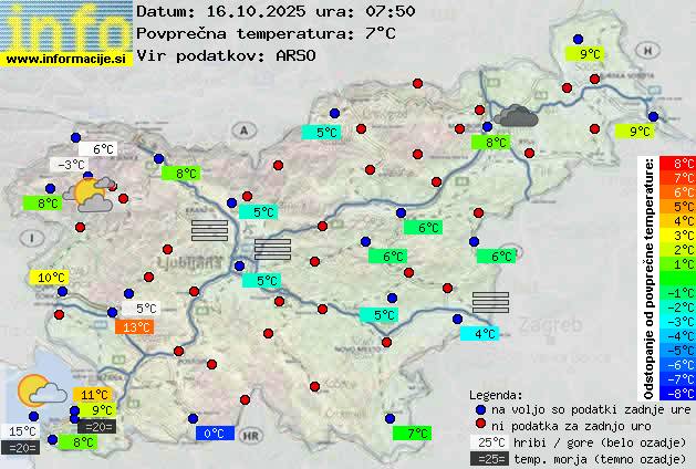 Trenutno vreme Postojna