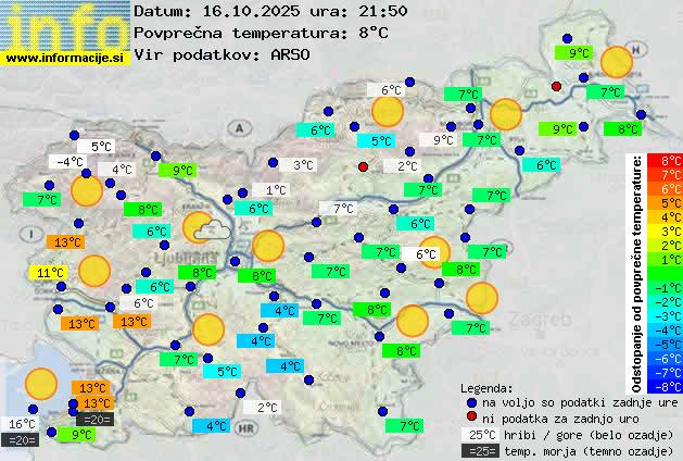 Trenutno vreme Nova Gorica