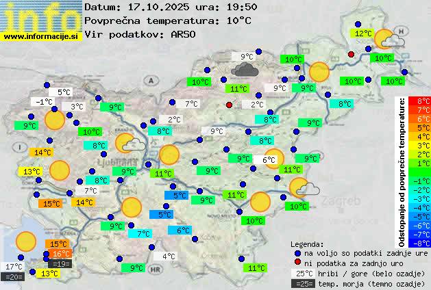 Trenutno vreme Ljubljana