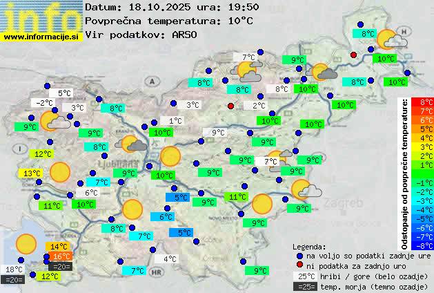 Trenutno vreme Zagorje ob Savi