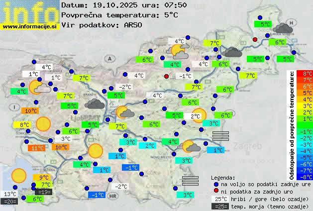 Trenutno vreme Nova Gorica
