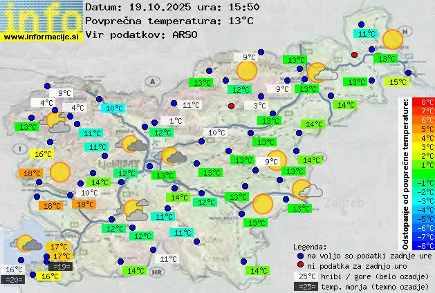 Trenutno vreme Postojna