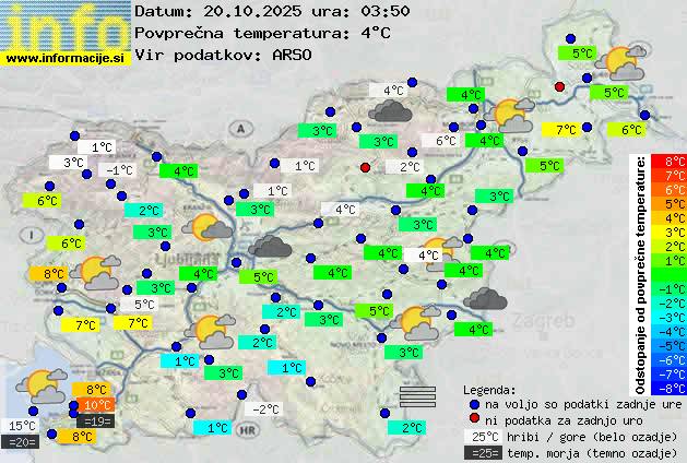 Trenutno vreme Ajdovščina