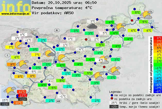 Trenutno vreme Nova Gorica