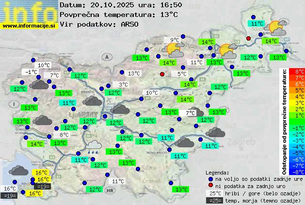 Trenutno vreme Postojna